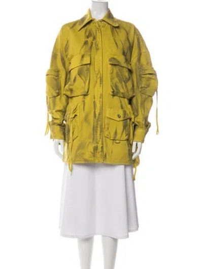 Pre-owned Attico Utility Jacket In Green