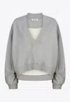 Attico Sweatshirt In Gray