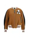 Attico Bomber Jacket Jackets Multicolor In Brown