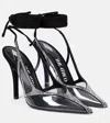 Attico Venus Crystal-embellished Pumps In Multicoloured