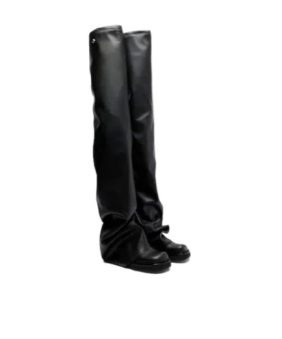 Attico Versatile Casual Knee-high Boots In Black