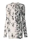 Attico Minikleid Mit Abstraktem Print In Blanco