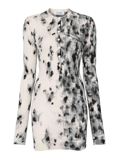 Attico Minikleid Mit Abstraktem Print In Multi
