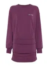 Attico Burgundy Mini Dress In Purple
