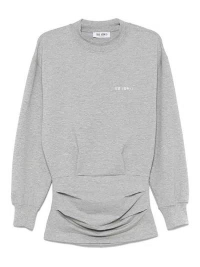 Attico Vestido Corto - Gris In Gray