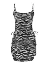 Attico Zebra Beach Cover-up In Stretch Fabric