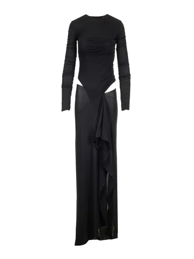 Attico Vestido Midi - Negro