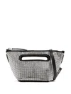 Attico Via Dei Giardini 15 Crystal Tote Bag In Silver
