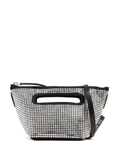 Attico Via Dei Giardini 15 Crystal Tote Bag In Silver