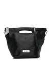 Attico Garden Path Shoulder Bag With Detachable Strap In Black