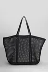 Attico Via Del Mare Tote In Black Polyester
