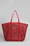 Attico Via Del Mare Tote In Red Polyester