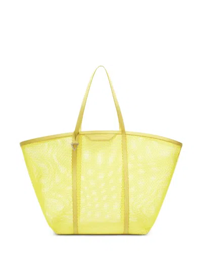 Attico ''via Del Mare'' Yellow Tote Bag In Pink