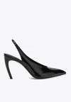 Attico ''viper'' Slingback Black In Black