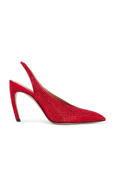 Attico Viper Slingback Pump In Red