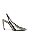 Attico Viper Slingback Pump In Dark Grey
