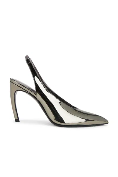 Attico Viper Slingback Pump In Dark Grey