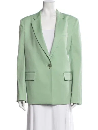 Pre-owned Attico Virgin Wool Blazer In Green