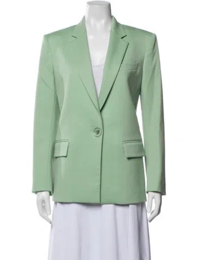 Pre-owned Attico Virgin Wool Blazer In Green