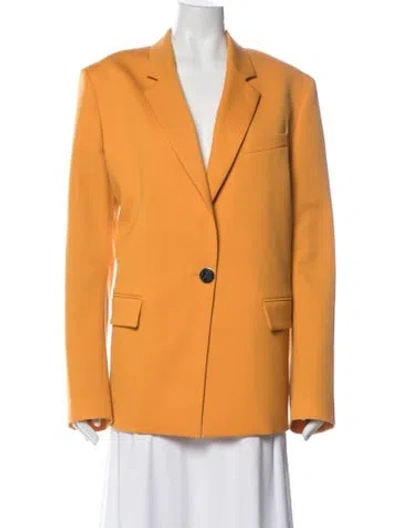 Pre-owned Attico Virgin Wool Blazer In Orange