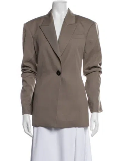 Pre-owned Attico Virgin Wool Blazer W/ Tags In Neutrals