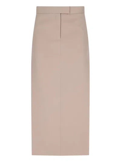 ATTICO VIRGIN WOOL MIDI SKIRT