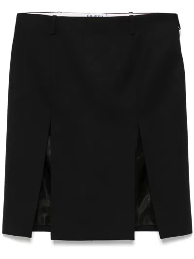 ATTICO VIRGIN WOOL MIDI SKIRT