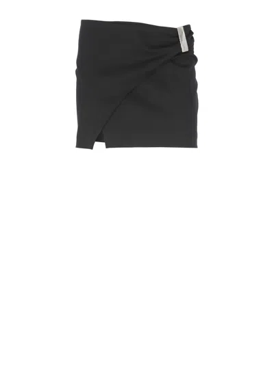 ATTICO VIRGIN WOOL MINI SKIRT