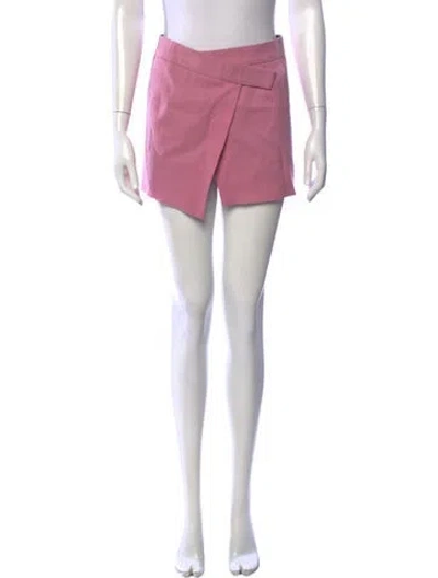 Pre-owned Attico Virgin Wool Mini Skirt In Pink