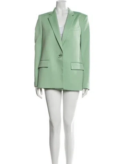 Pre-owned Attico Virgin Wool Short Set In Green