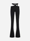 Attico Black Slim Trousers In Black