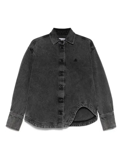 Attico Washed Denim Bomber By The