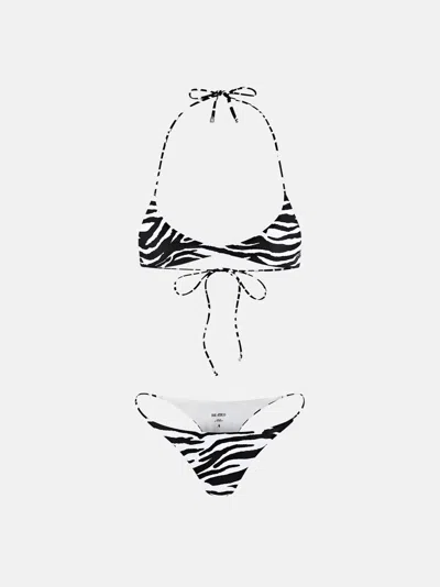 Attico White And Black Bikini
