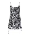 Attico Zebra Beach Cover-up In Stretch Fabric