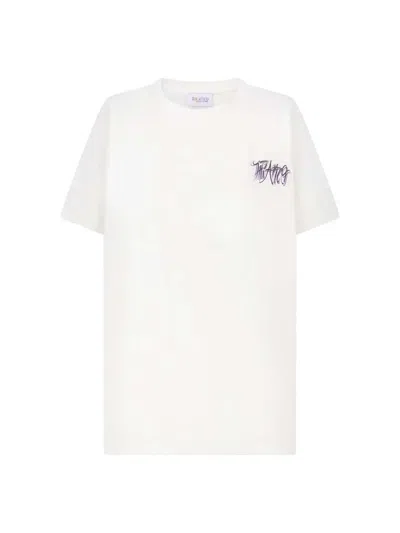 Attico White And Multicolored T-shirt