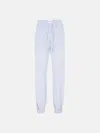 Attico White And Navy Blue Long Pants In White/navy Blue