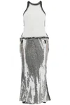 Attico Sequin Dress Dresses In White