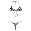 Attico Zebra Print Bikini Set
