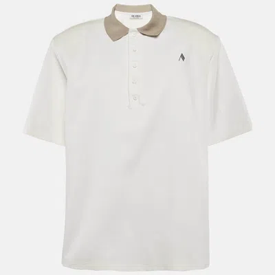 Pre-owned Attico White Cotton Delice Polo T-shirt M