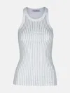 Attico White Cotton Tank Top In White