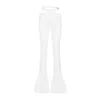 ATTICO WHITE HIGH-WAISTED PANTS FOR WOMEN | SS24 COLLECTION