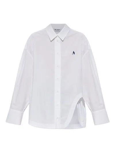 ATTICO WHITE LOGO COTTON SHIRT