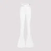 ATTICO WHITE LONG FLARED PANTS