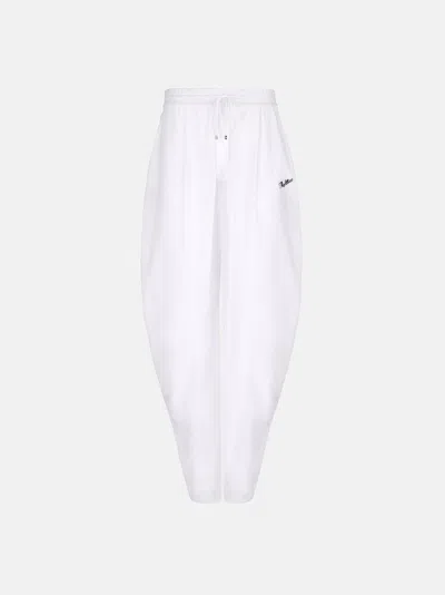 Attico White Long Trousers