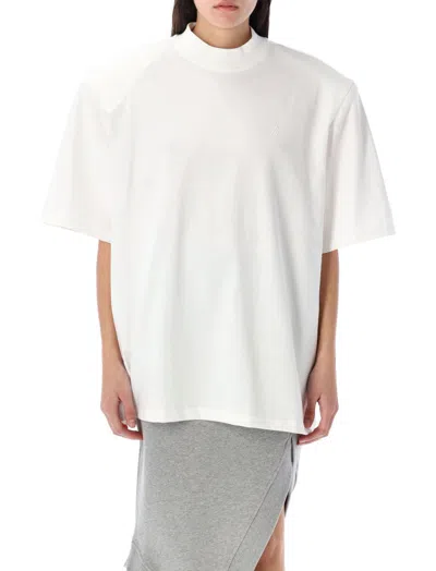 ATTICO WHITE OVERSIZE T-SHIRT