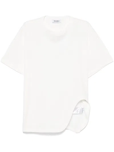 ATTICO WHITE OVERSIZED T-SHIRT