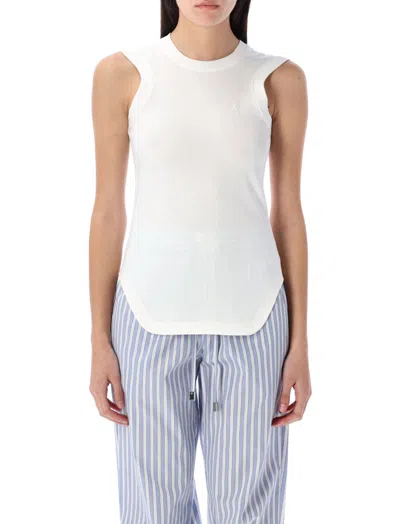 Attico White Reese Tank Top