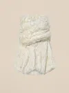 Attico White Short Fur Coat In White