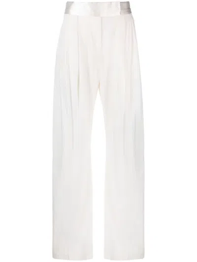 Attico Pantaloni-38 Nd The  Female In Neutrals
