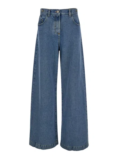 ATTICO WIDE BLUE JEANS
